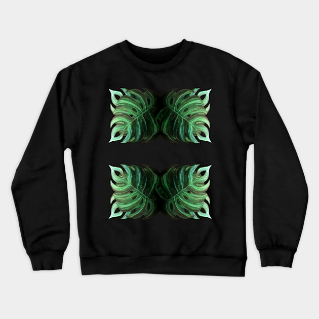 Leaves Pattern Design Crewneck Sweatshirt by SPACE ART & NATURE SHIRTS 